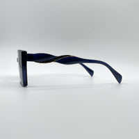Acetate Blue Frame Women's Sunglasses-093