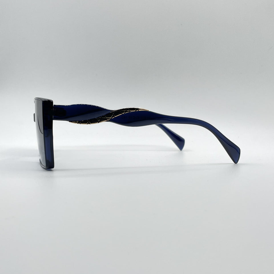 Acetate Blue Frame Women's Sunglasses-093