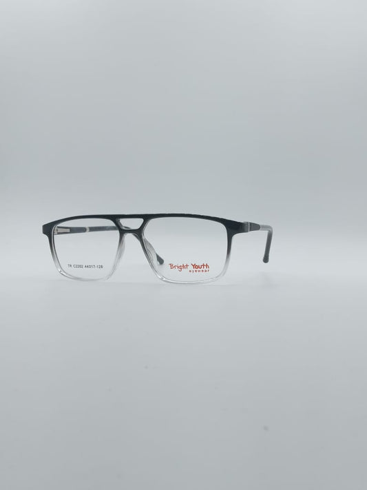 Angular Black and White Frame Kids Optics-133
