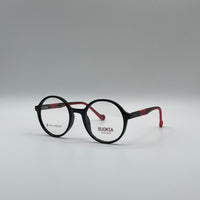Circular Black & Red Frame Kids Optics-295