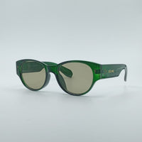 Circular Green Frame Women's Sunglasses-071