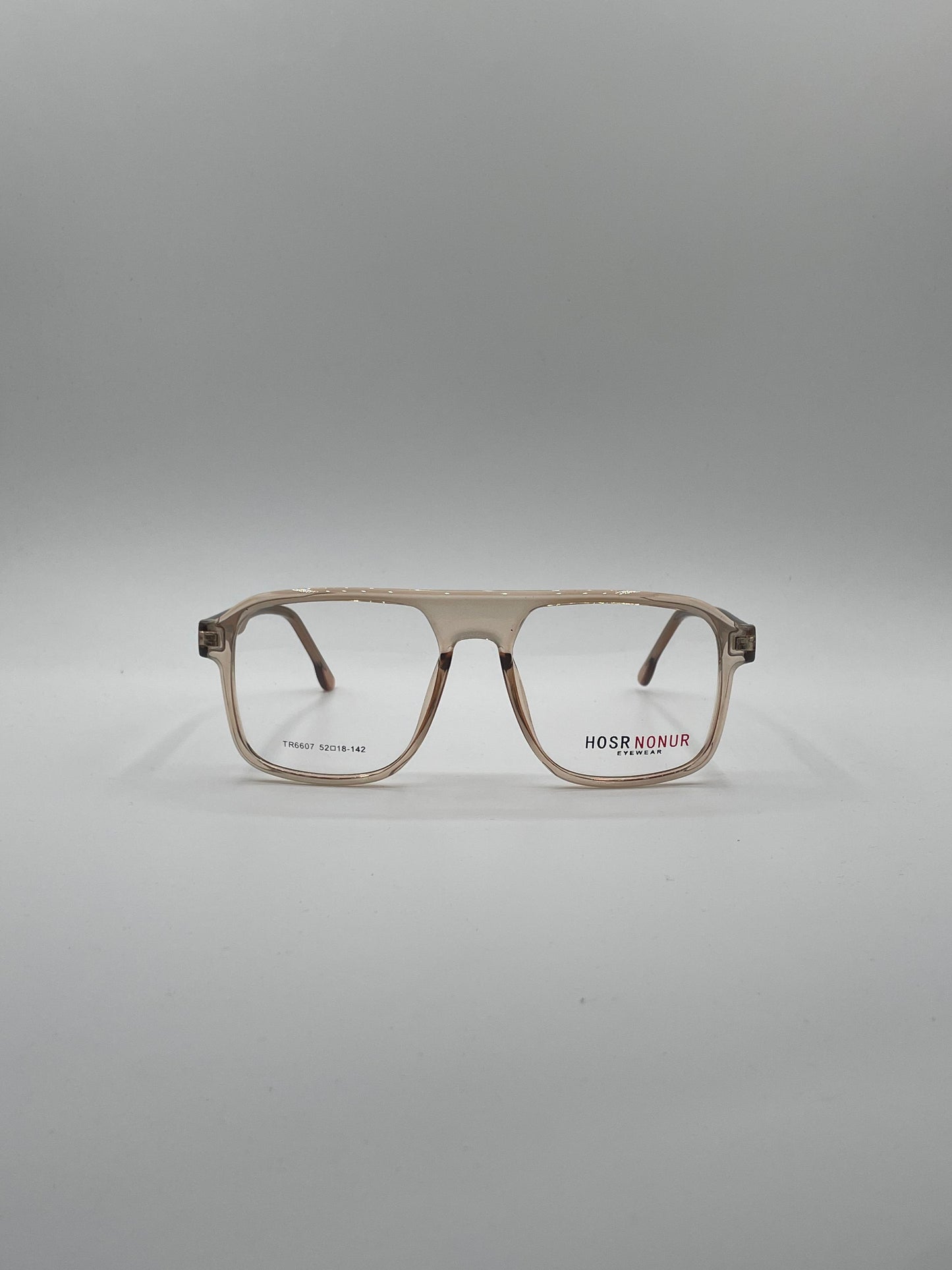 Retro Aviator Light Beige Frame Optics-347