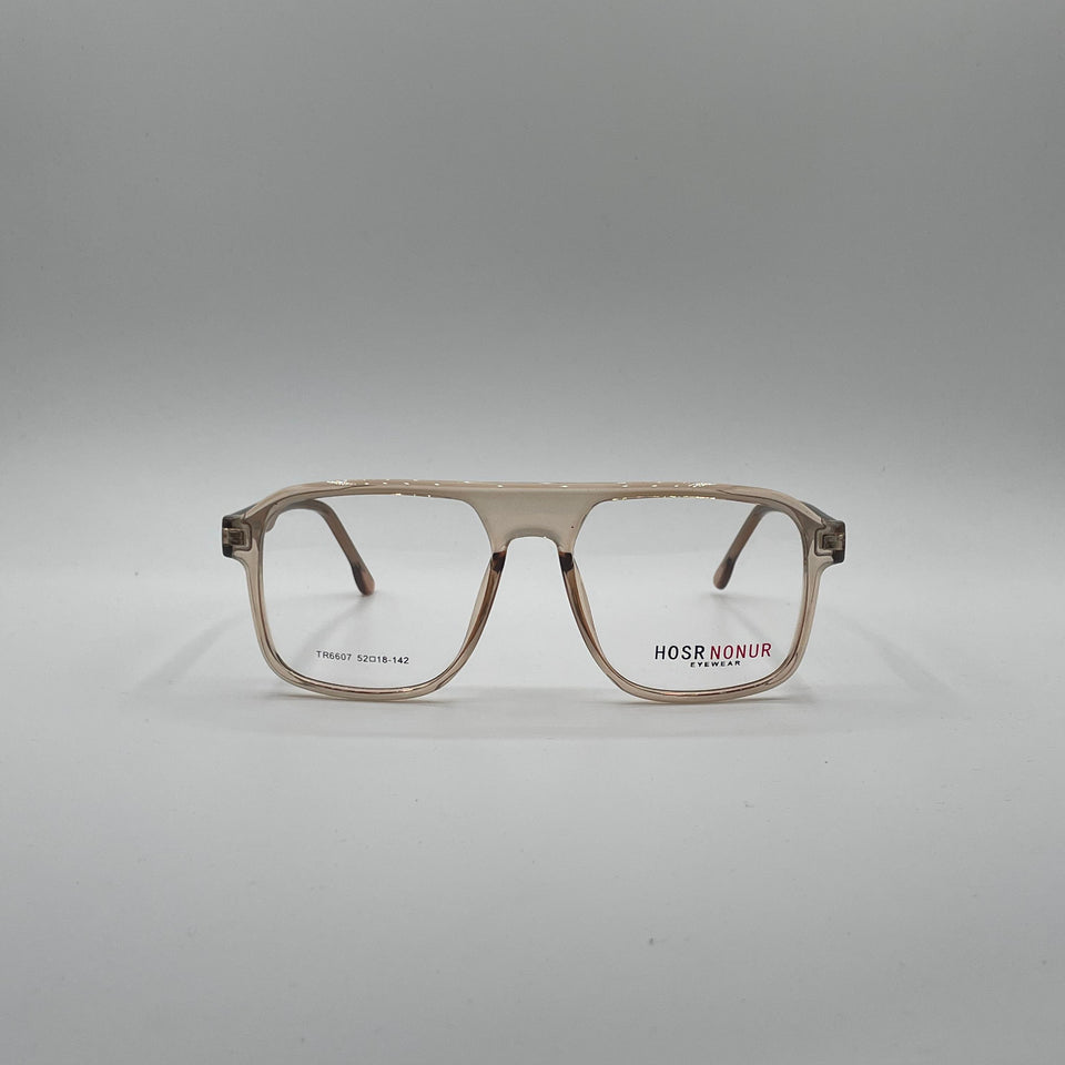 Retro Aviator Light Beige Frame Optics-347