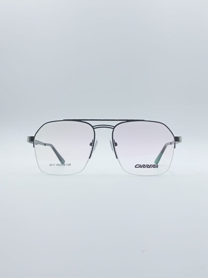 Geometrical Thin Black Frame Men's Optics-104