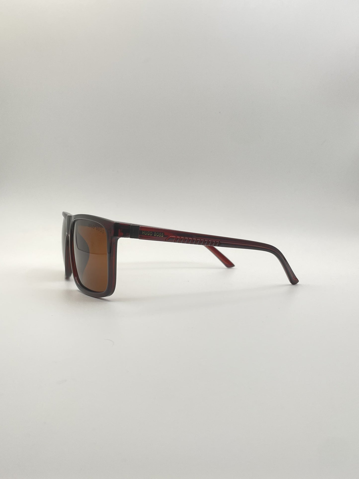 Acetate Maroon Frame Men's Sunglasses-107