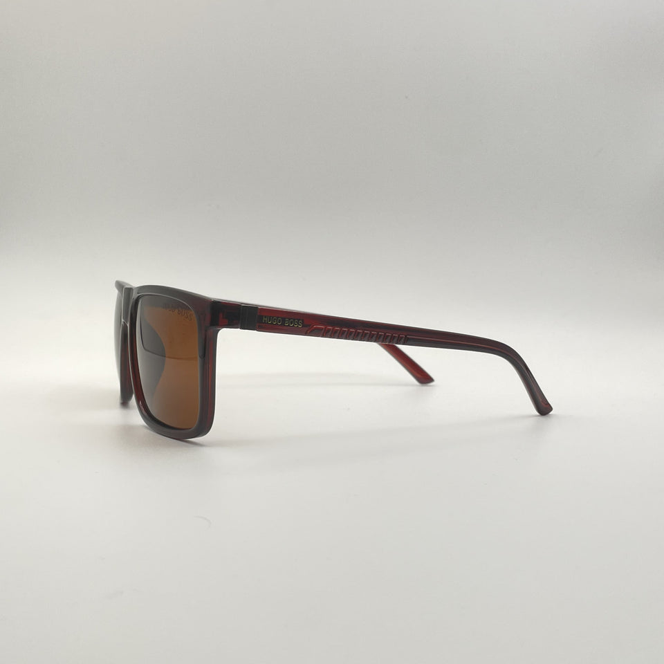 Acetate Maroon Frame Men's Sunglasses-107