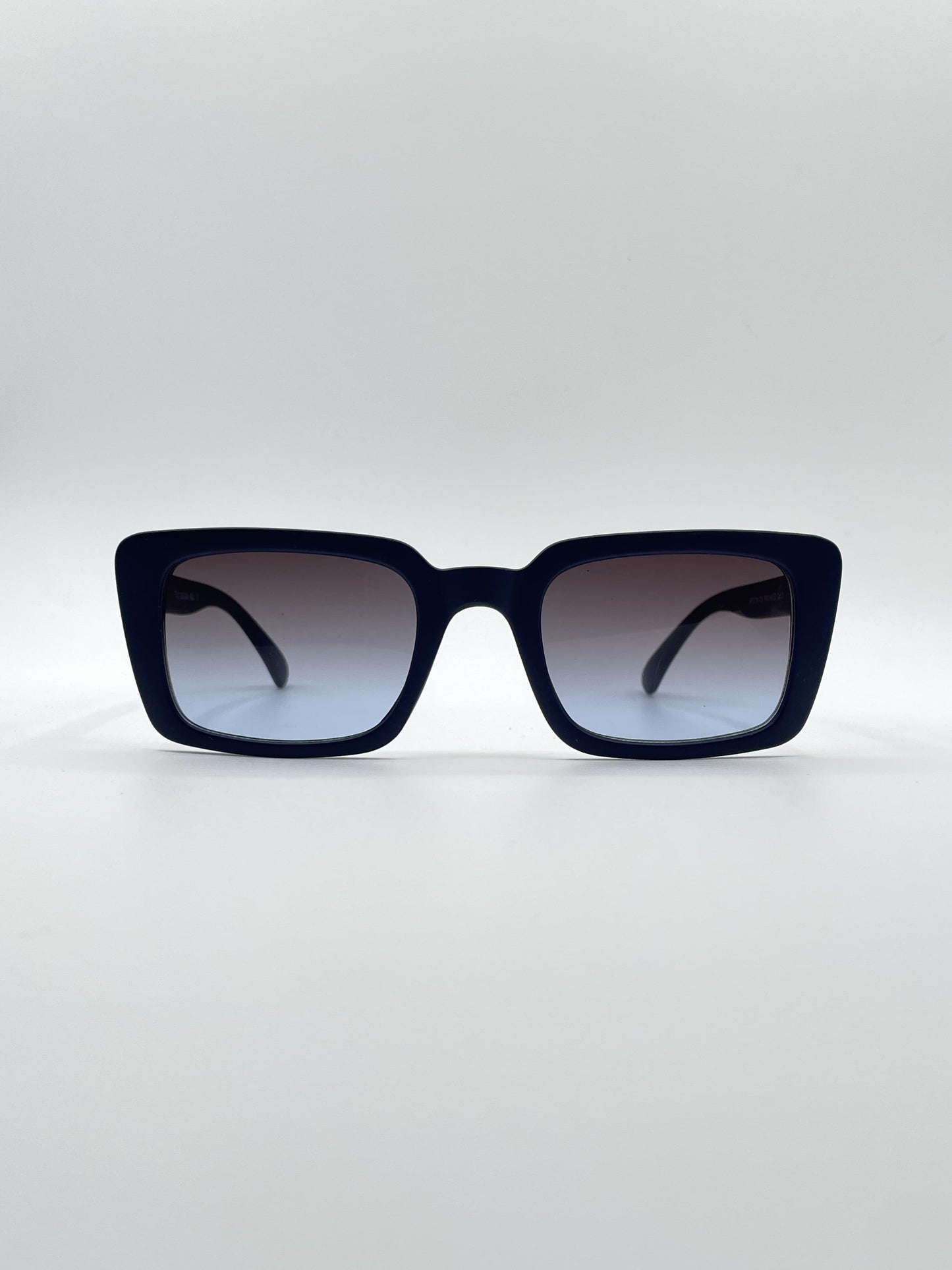 Acetate Navy Blue Frame Women's Sunglasses-086