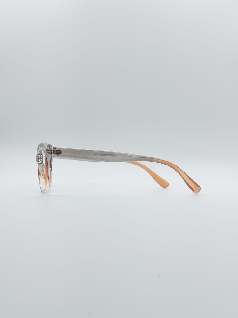 Cat Eye Grey & Orange Frame Women's Optics-057