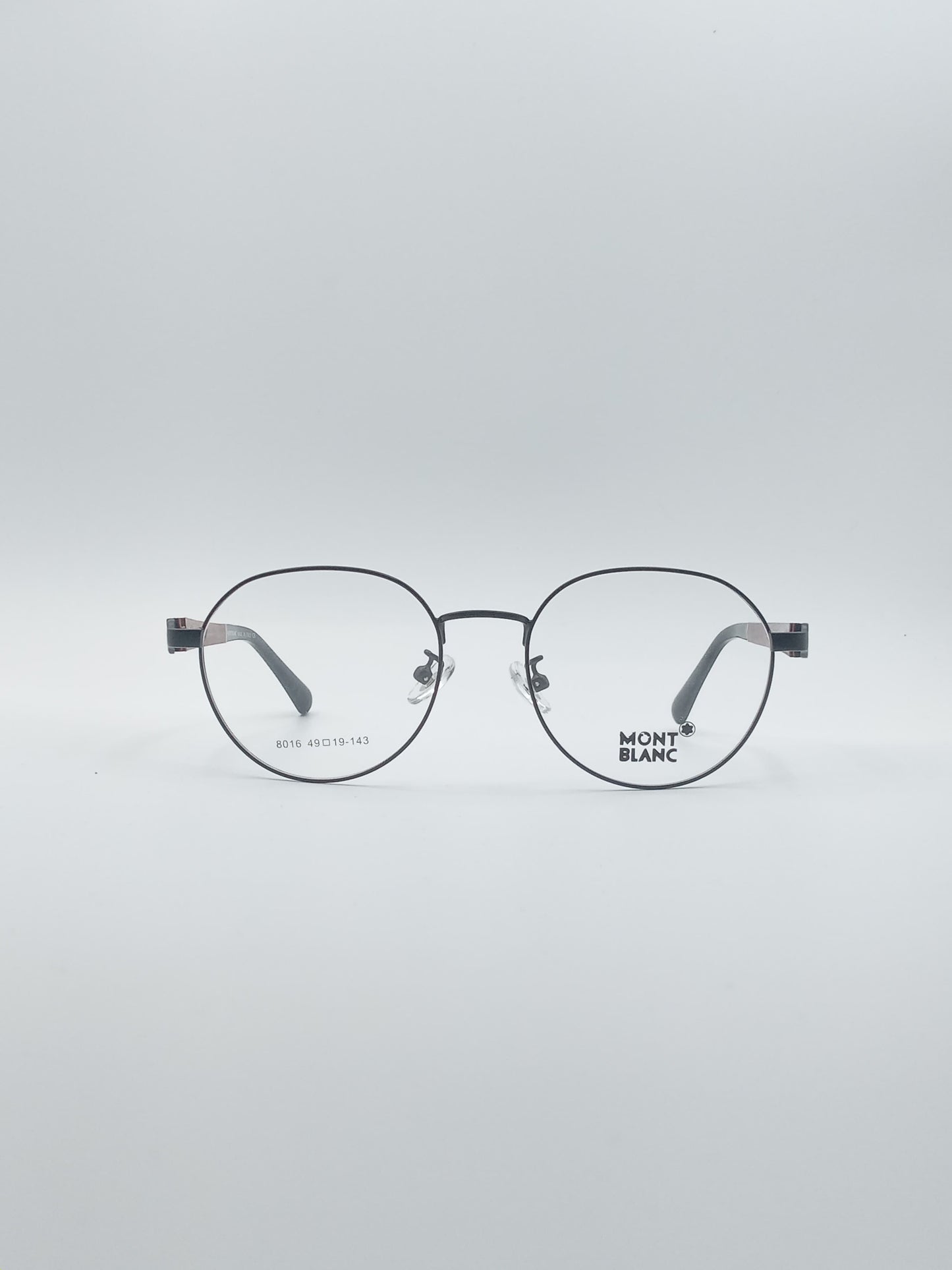 Circular Thin Black Frame Men's Optics-265