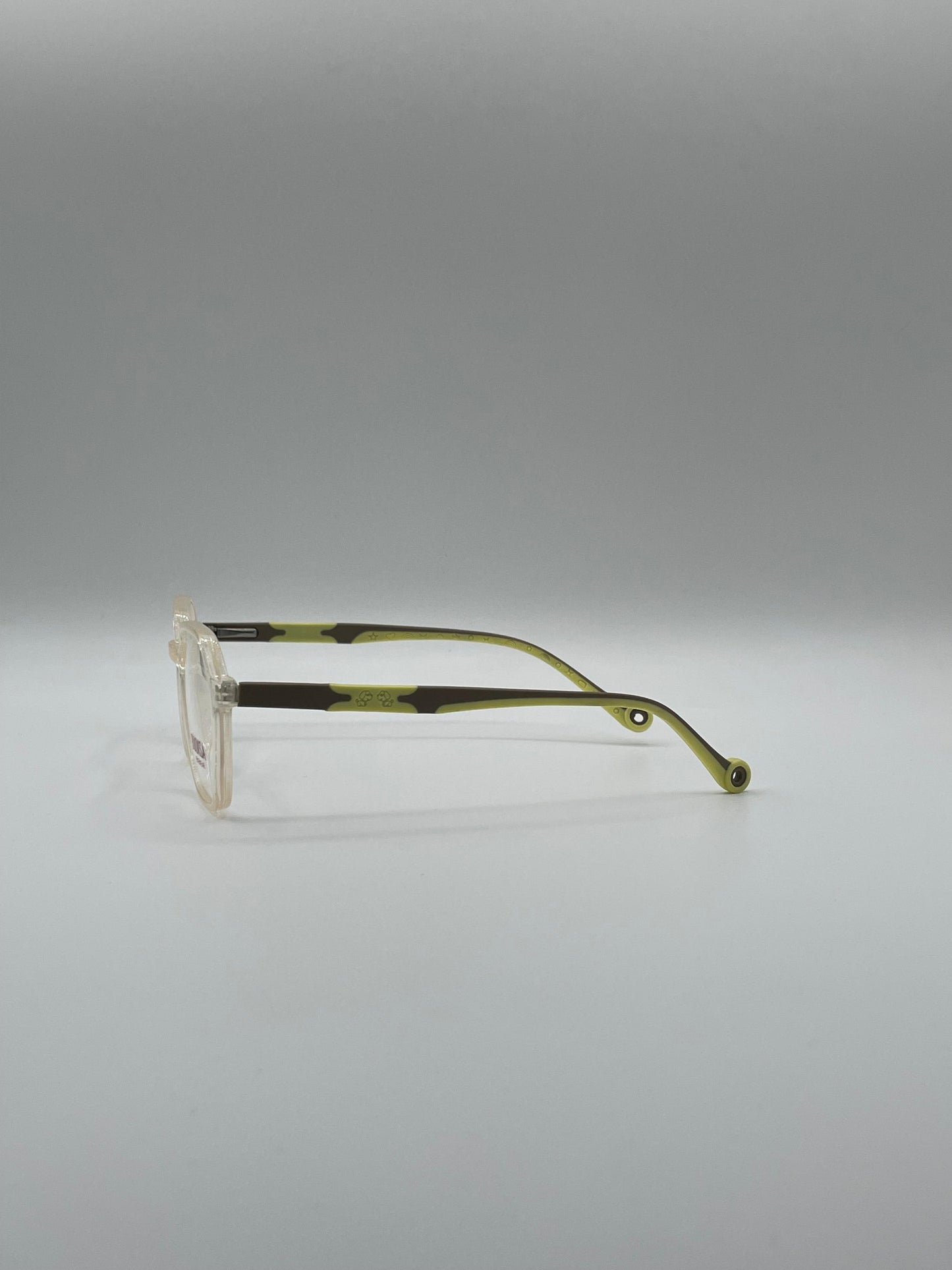 Soft Square Brown & Green Frame Kids Optics-298