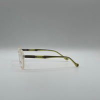 Soft Square Brown & Green Frame Kids Optics-298