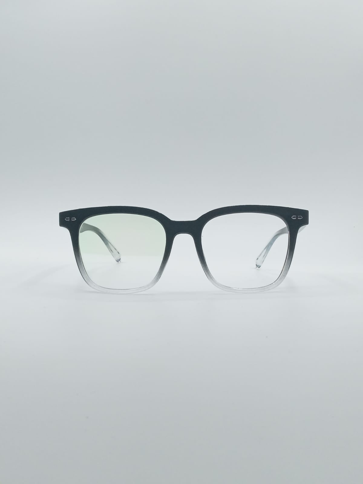 Acetate Black & White Frame Men's Optics-046