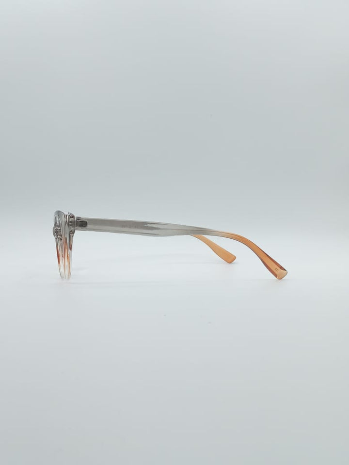 Cat Eye Orange & Grey Frame Women's Optics-088