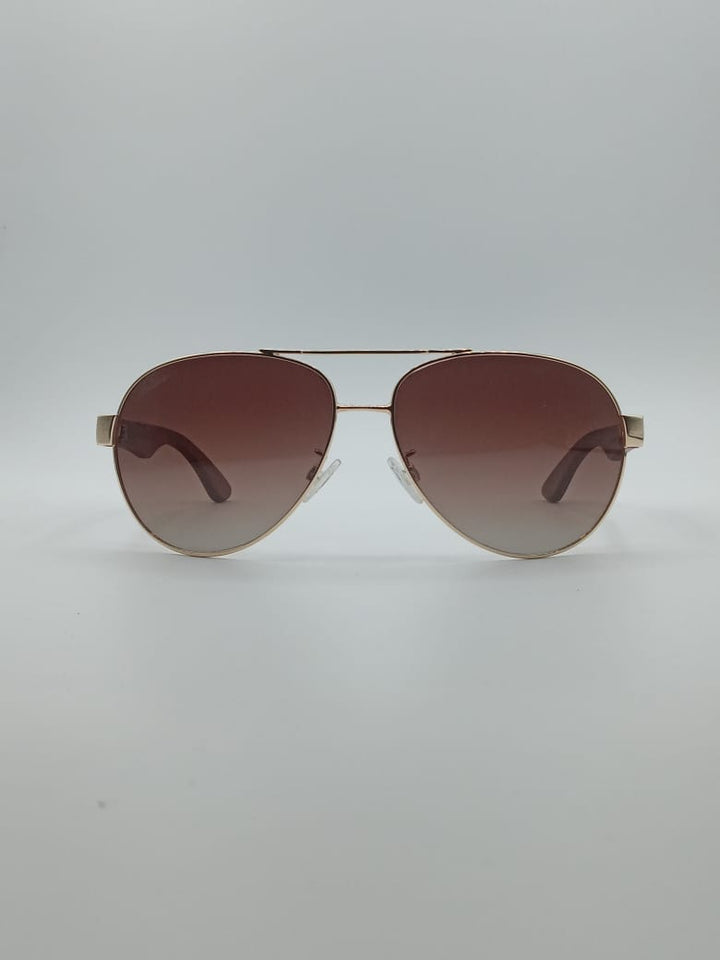 Aviator Thin Golden Frame Men's Sunglasses-004