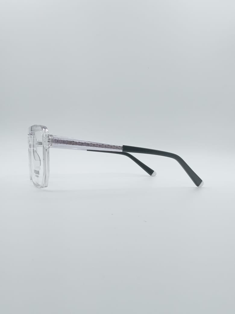 Geometrical Translucent Frame Men's Optics-112