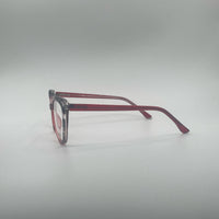 Cat Eye Red & Leopard Pattern Frame Women's Optics-392
