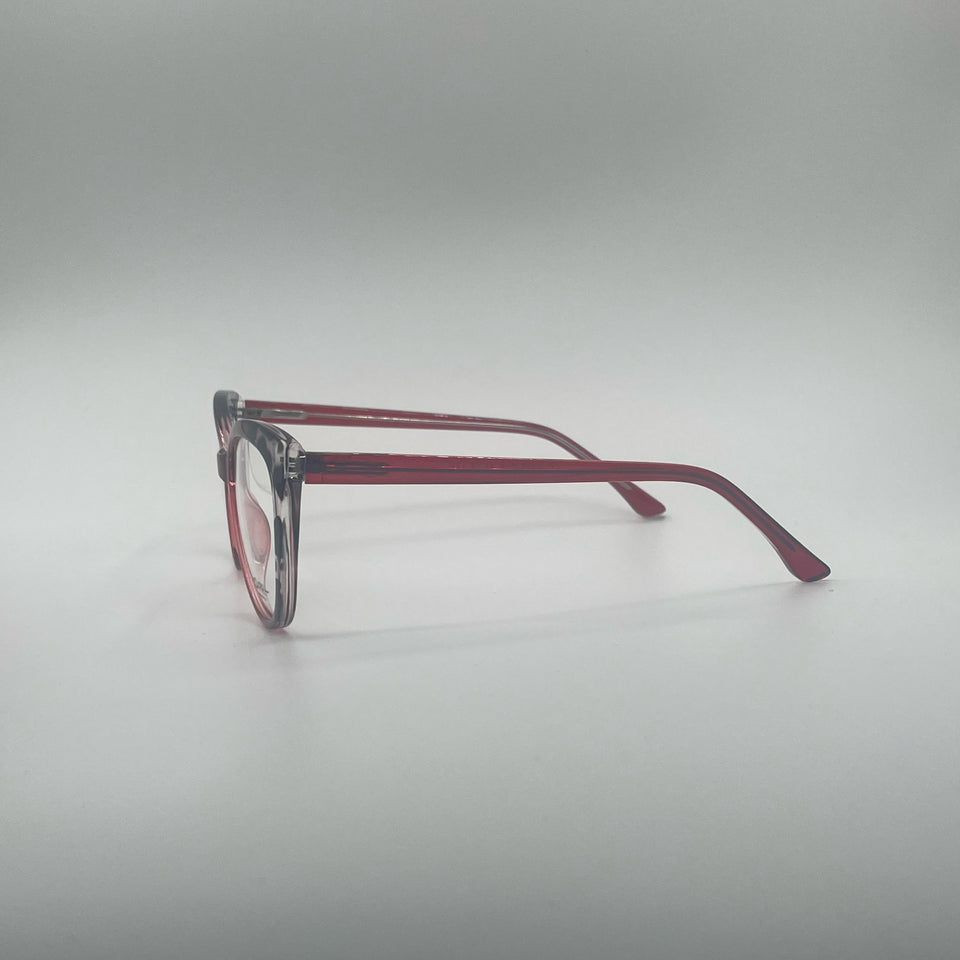 Cat Eye Red & Leopard Pattern Frame Women's Optics-392