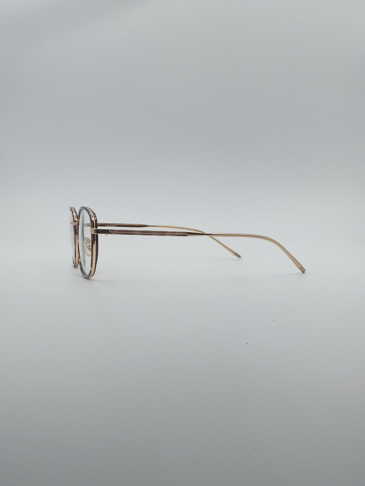 Circular Black Frame Men's Optics-219