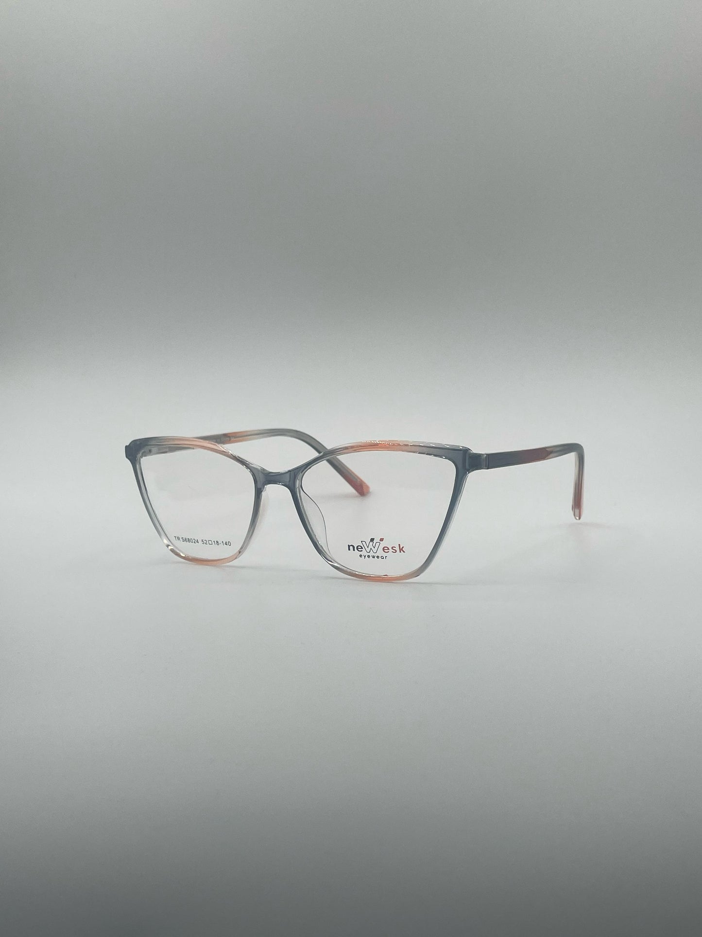 Cat Eye Grey & Orange Frame Women's Optics-386