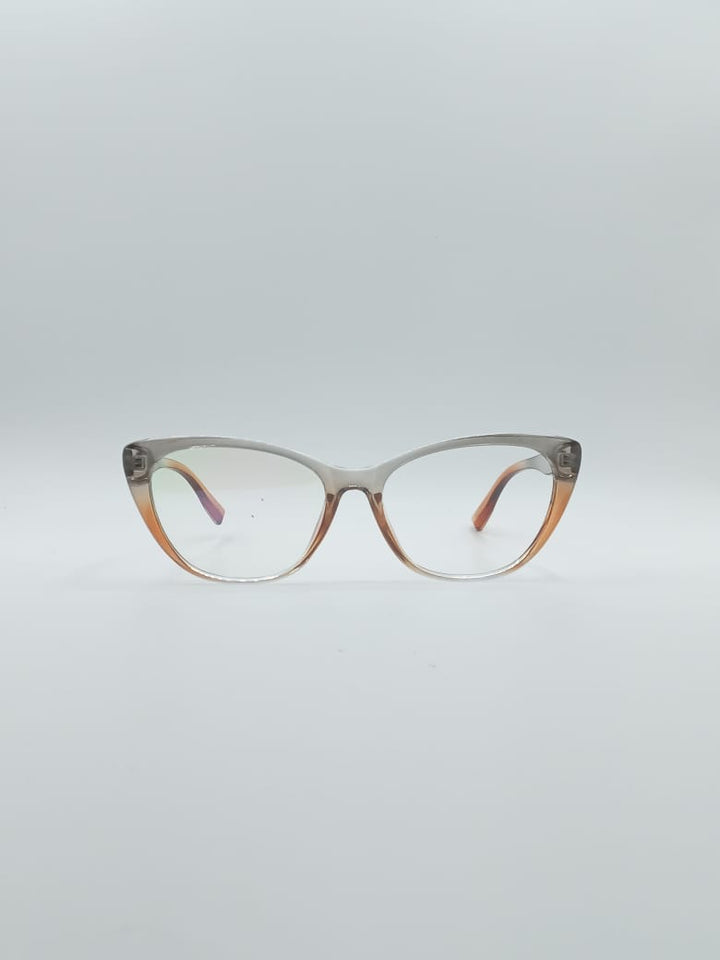 Cat Eye Orange & Grey Frame Women's Optics-088