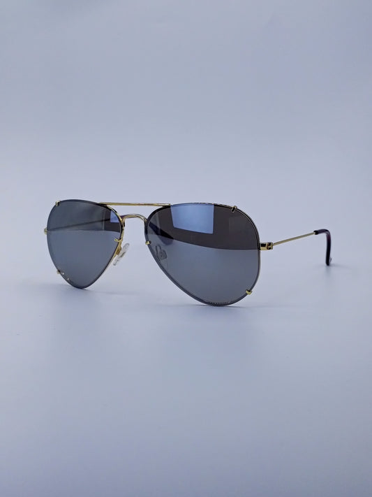 Gray Gradient Aviator Sunglasses-225