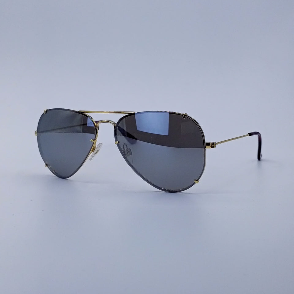Gray Gradient Aviator Sunglasses-225