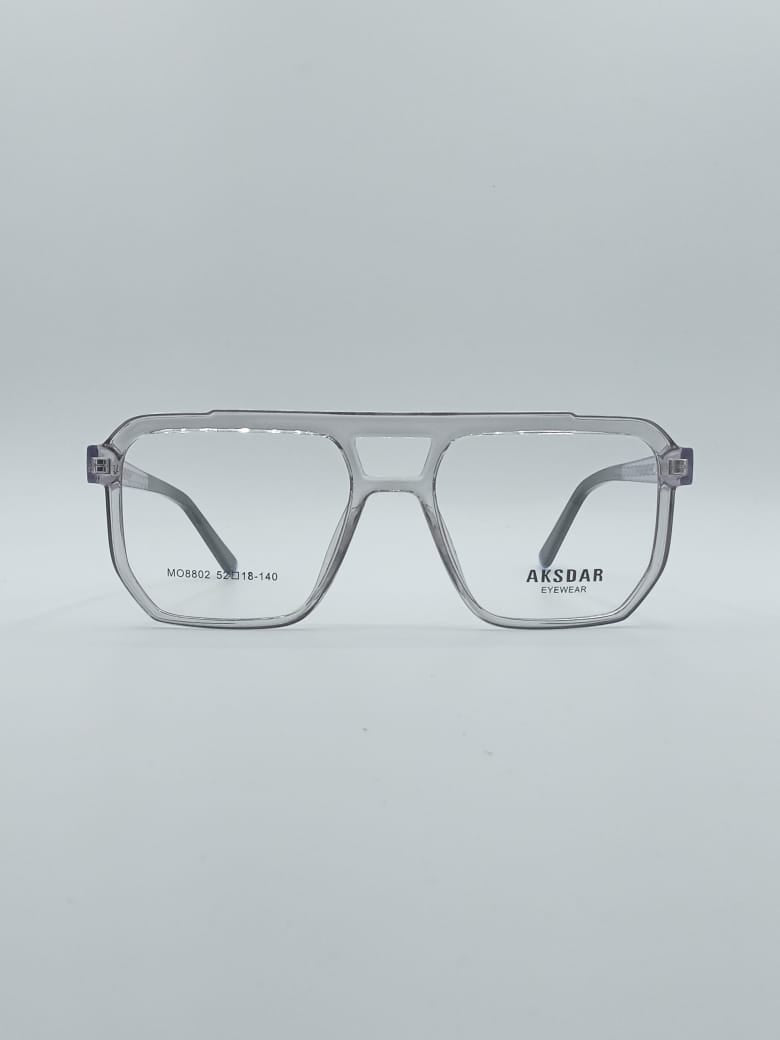 Geometrical Grey Frame Men's Optics-115