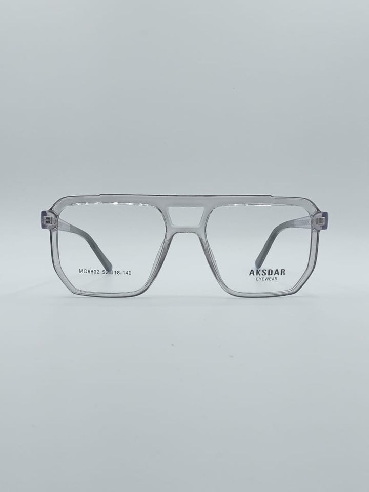 Geometrical Grey Frame Men's Optics-115