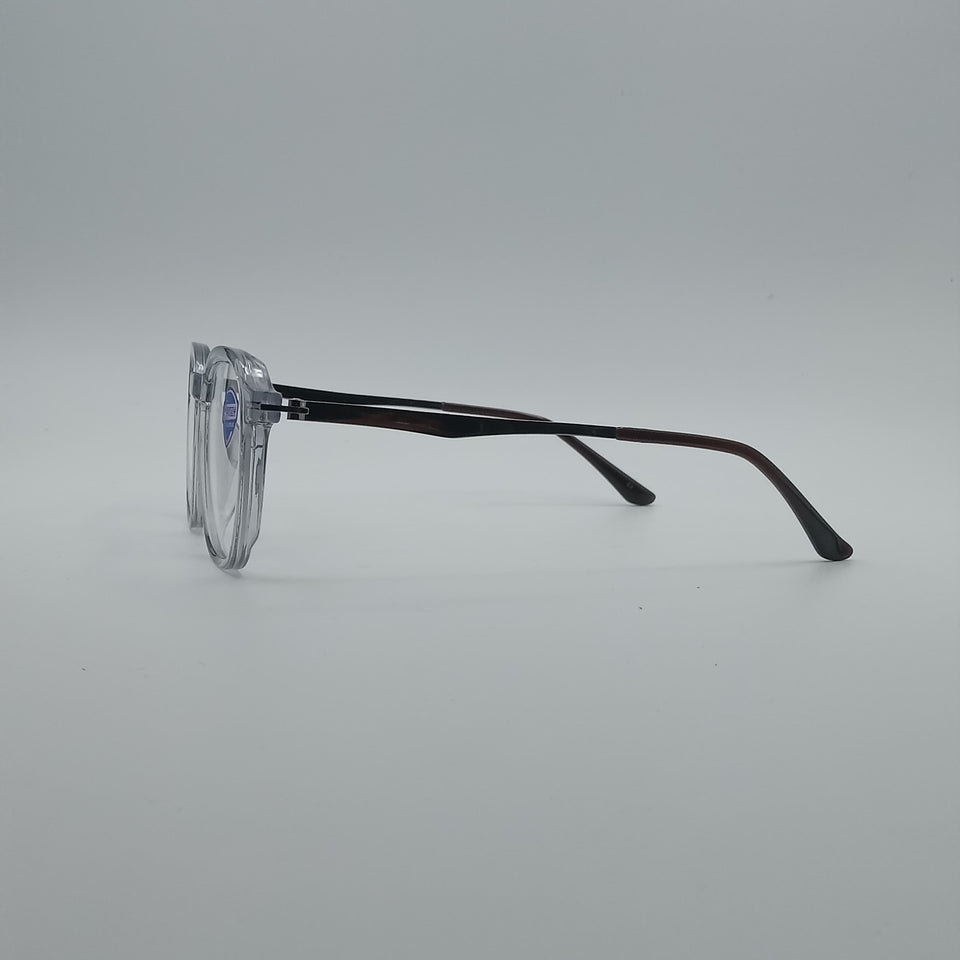 Acetate Silver Frame Unisex Optics-162