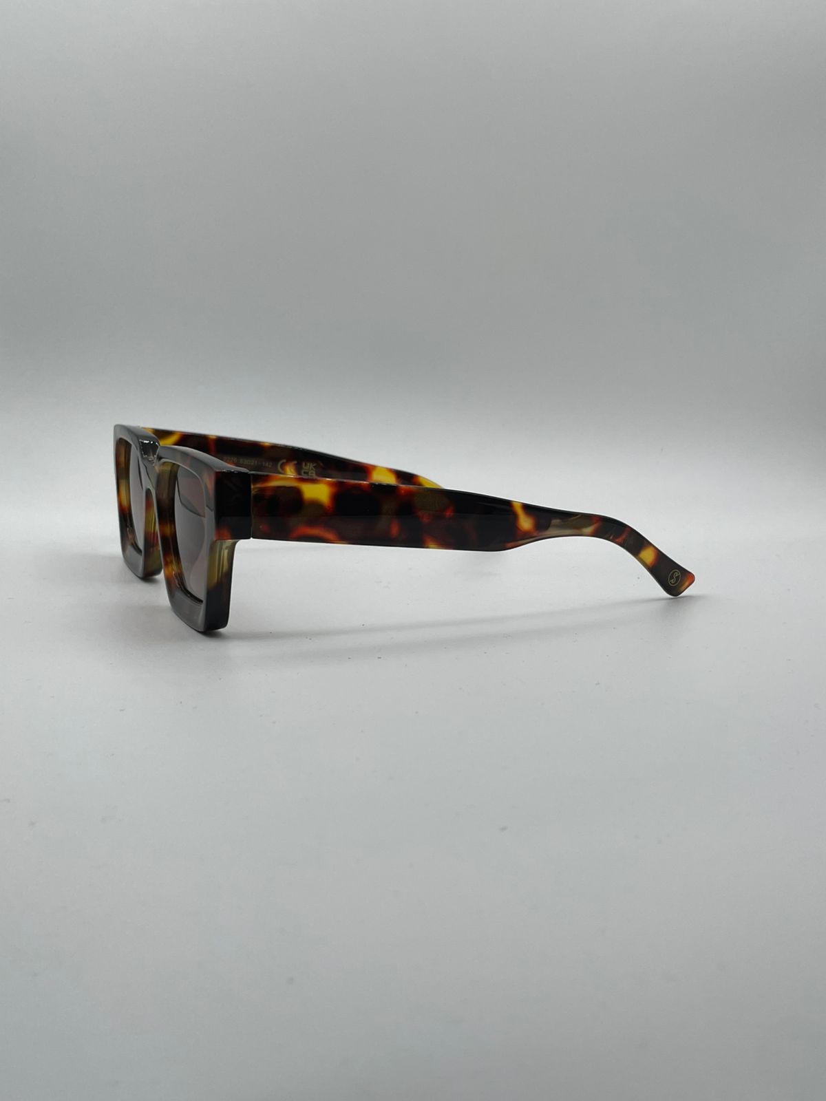 Acetate Tortoise Frame Sunglasses-166