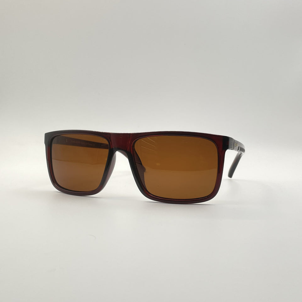 Acetate Maroon Frame Men's Sunglasses-107