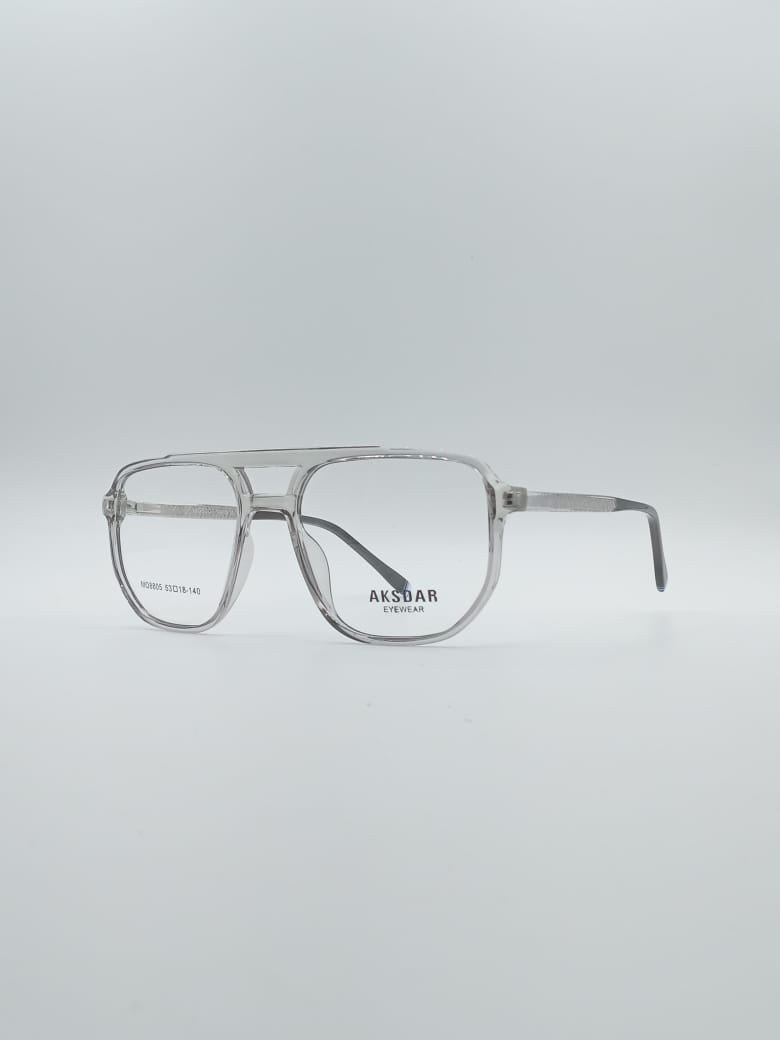 Geometrical Grey Frame Men's Optics-110