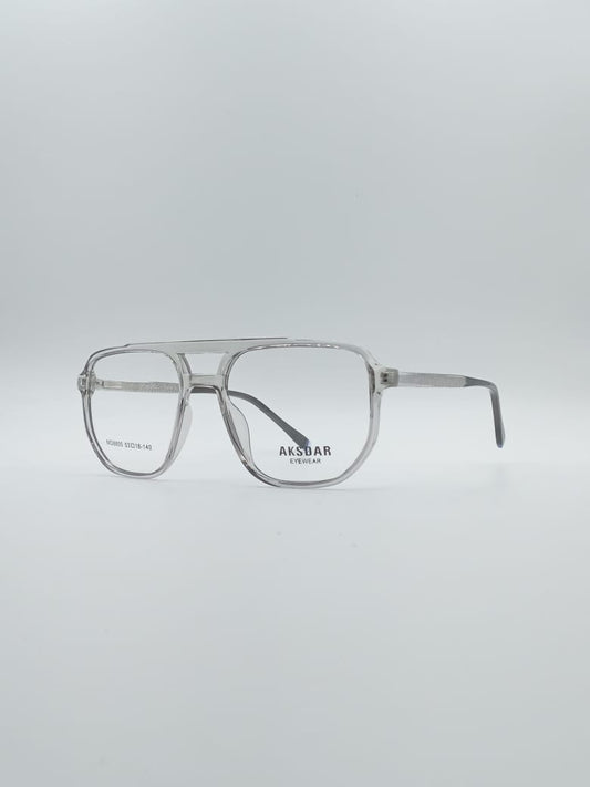Geometrical Grey Frame Men's Optics-110