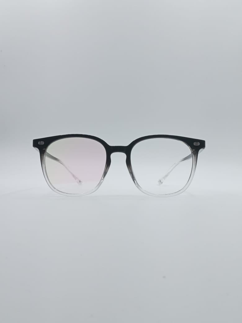 Acetate Black & White Frame Unisex Optics-075