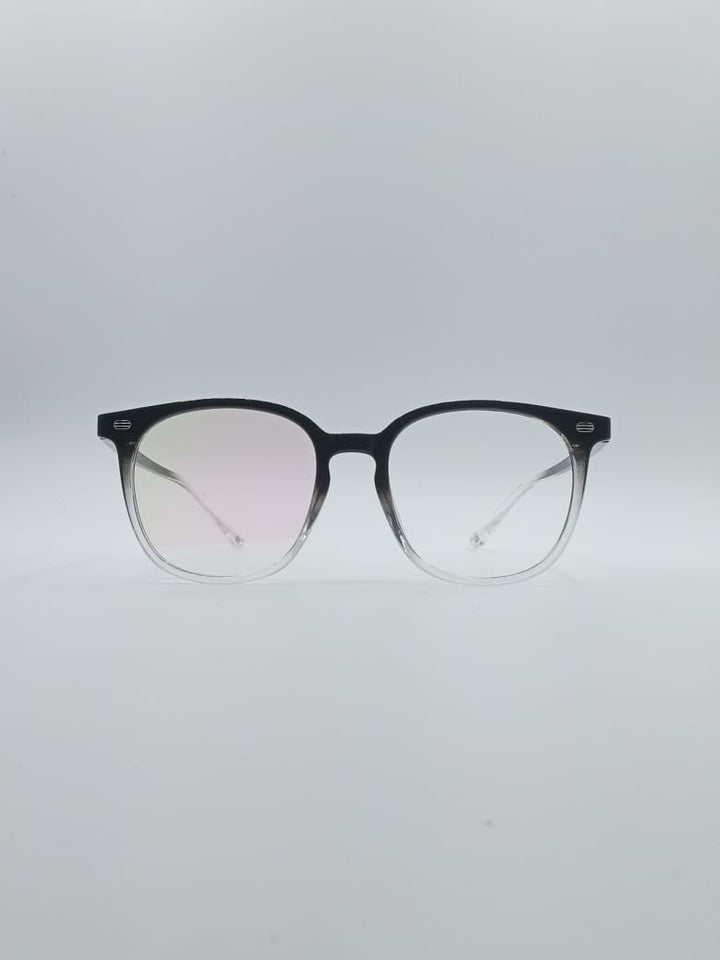 Acetate Black & White Frame Unisex Optics-075