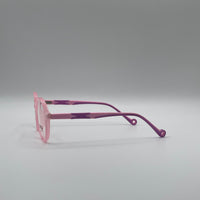 Circular Pink & Purple Frame Kids Optics-302