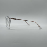 Acetate Translucent White Frame Men's Optics-405