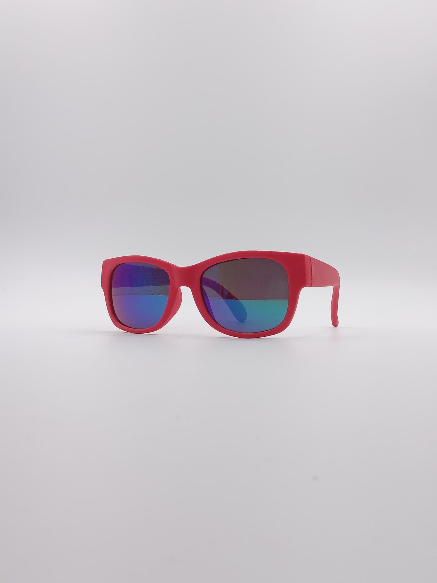 Acetate Red Frame Kids Sunglasses-065