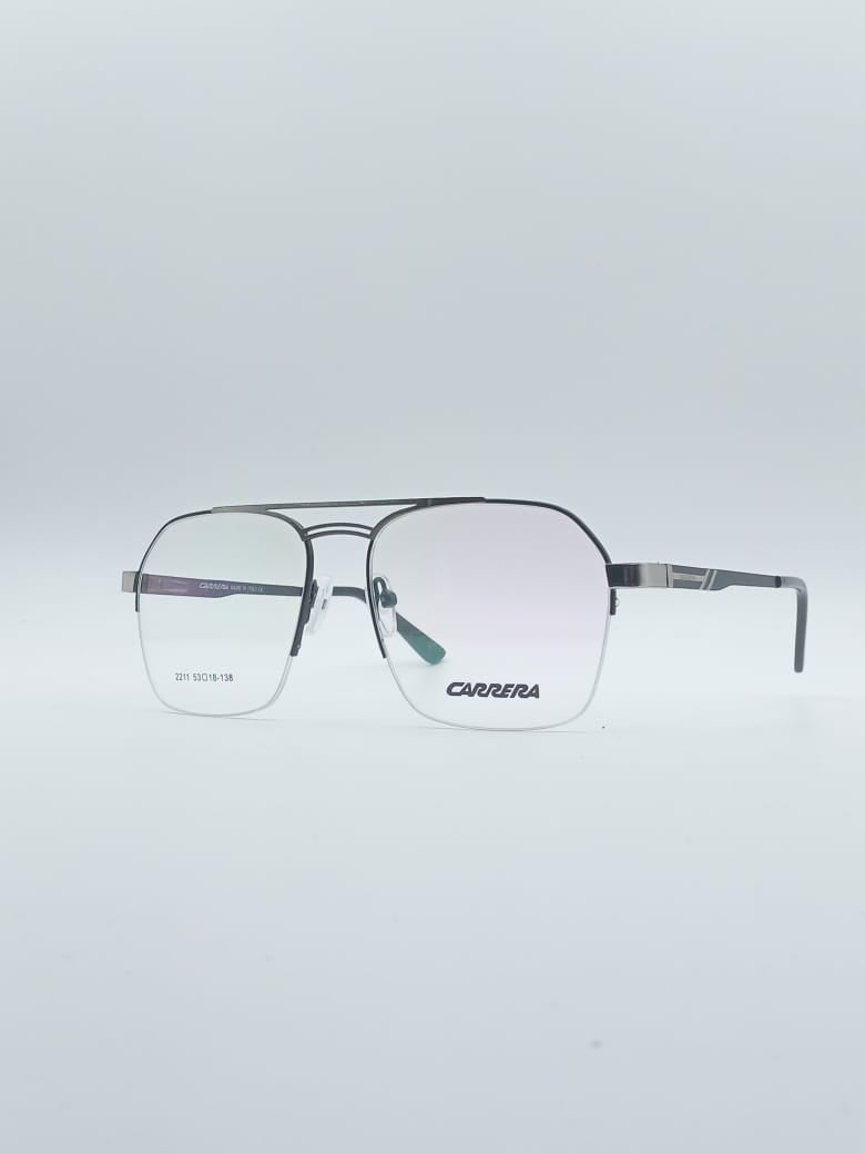 Geometrical Thin Black Frame Men's Optics-104