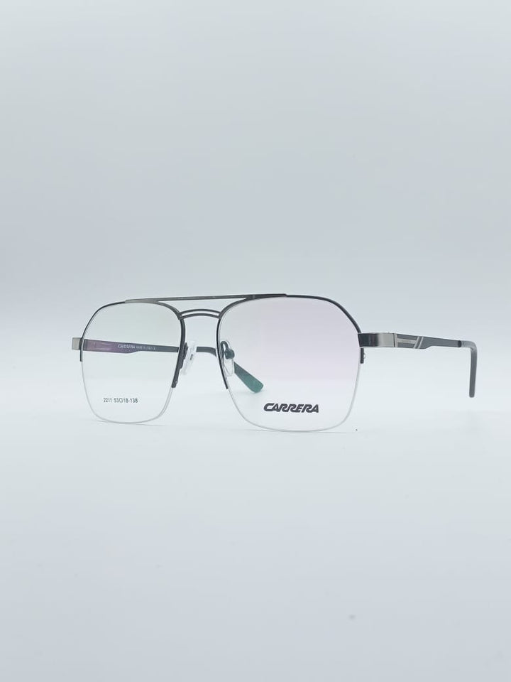 Geometrical Thin Black Frame Men's Optics-104