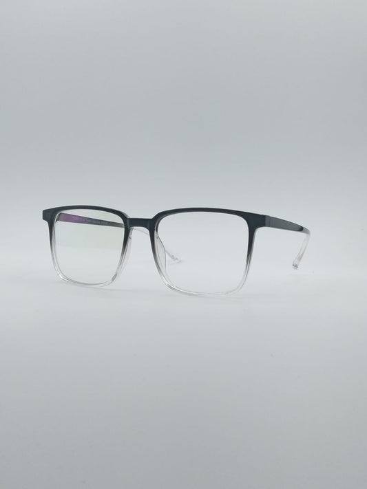 Acetate Black & White Men's Frame Optics-034