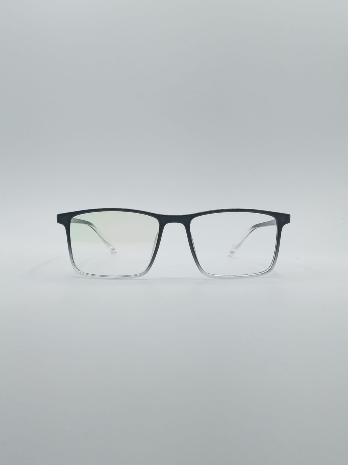 Acetate Black & White Men's Frame Optics-030