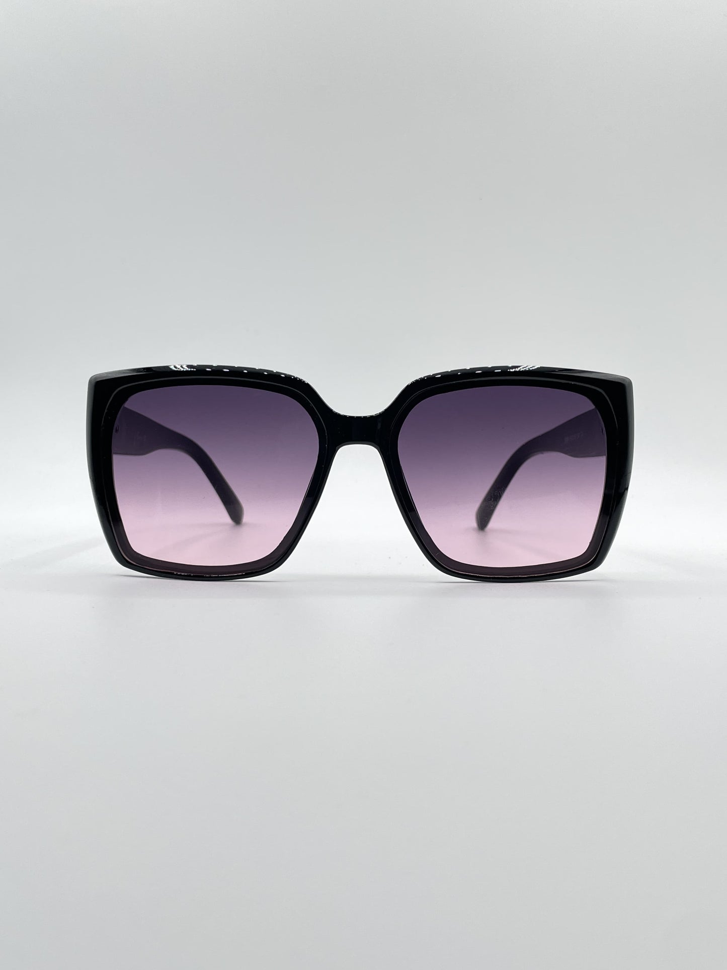 Acetate Black Frame Women's Sunglasses-087