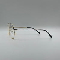 Geometrical Thin Golden Frame Unisex Optics-310