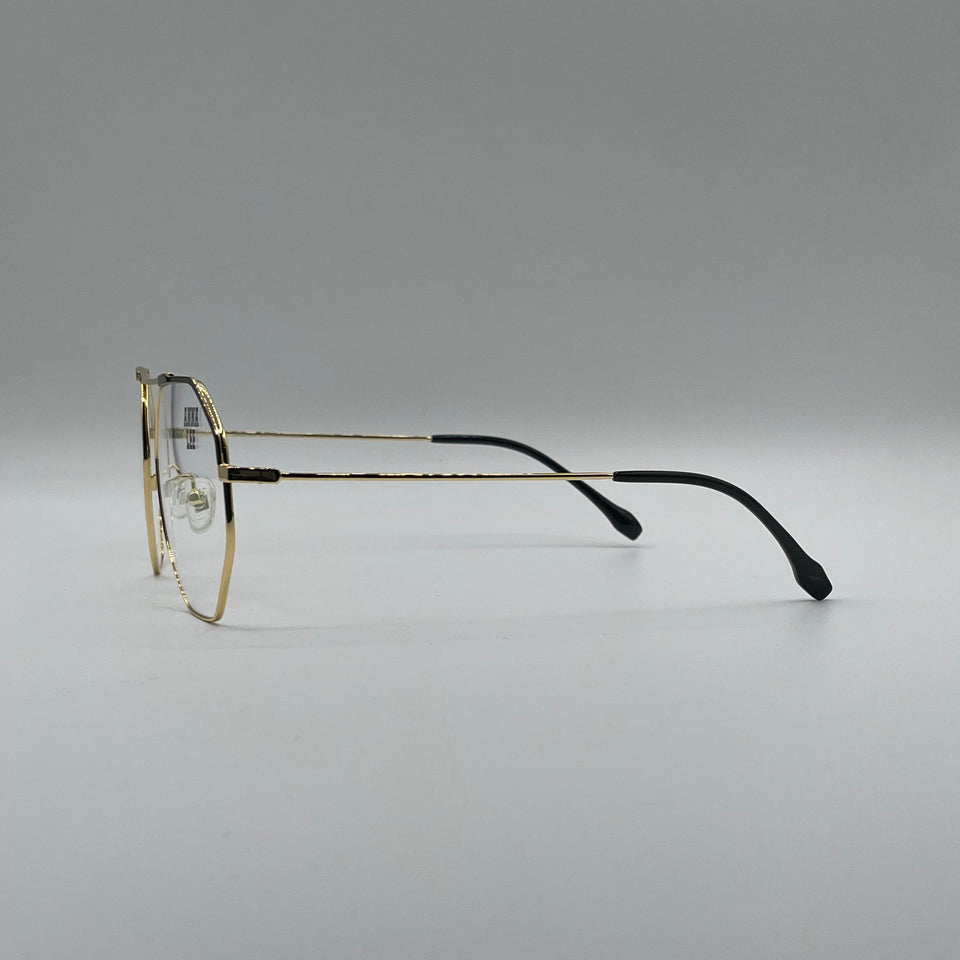 Geometrical Thin Golden Frame Unisex Optics-310