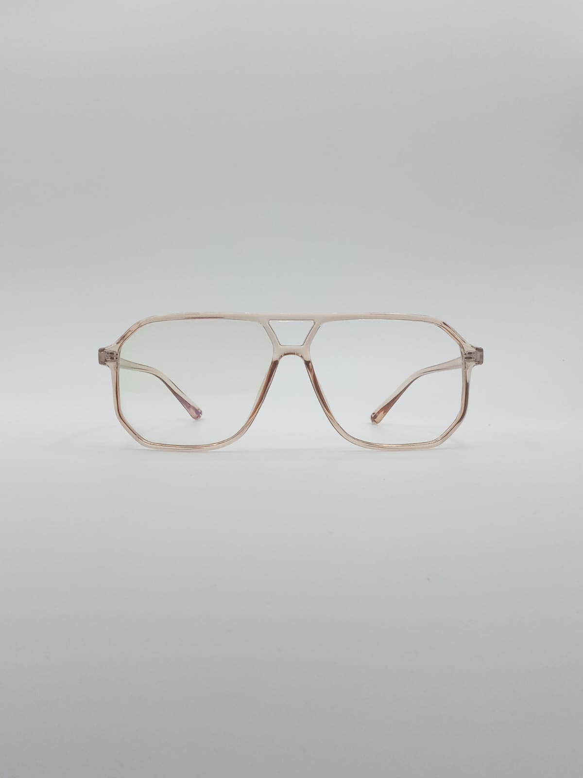 Geometrical Bronze Men's Frame Optics-025