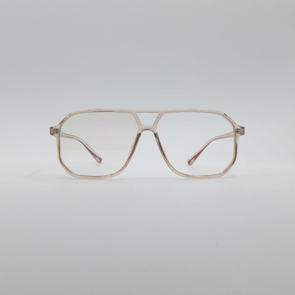 Geometrical Bronze Men's Frame Optics-025