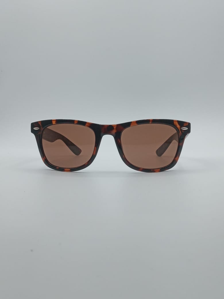 Acetate Tortoise Frame Unisex Sunglasses-010