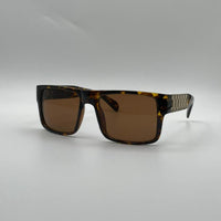 Acetate Tortoise Brown Frame Men Sunglasses-125
