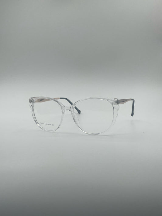 Cat Eye Translucent Frame Women's Optics-394